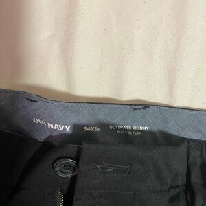 Old Navy Black Ultimate Skinny Men Pants